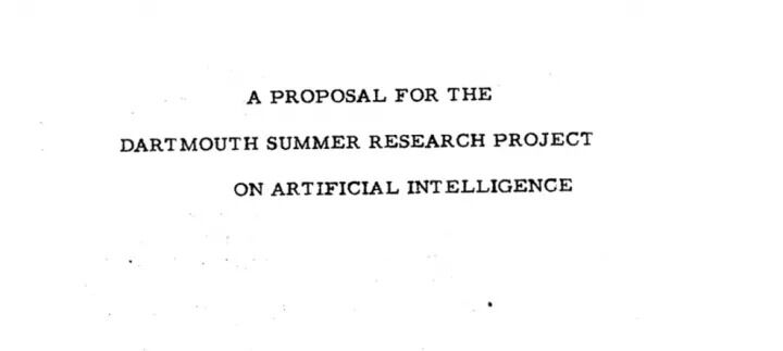Dartmouth AI workshop, 1956