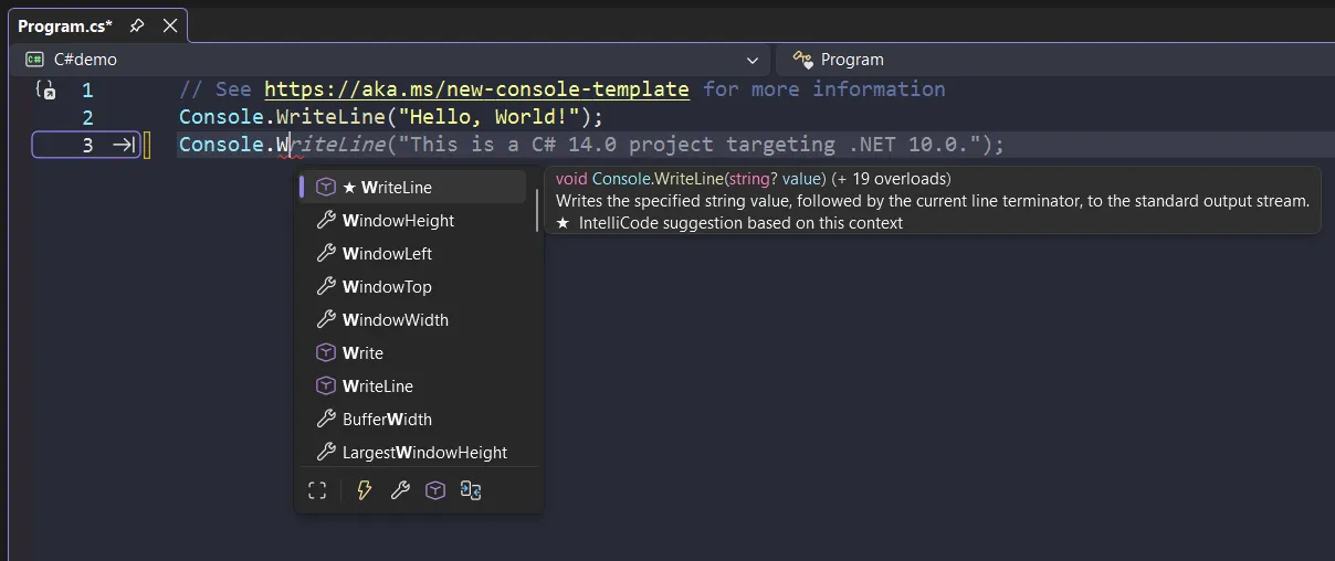تکمیل کد با GitHub Copilot